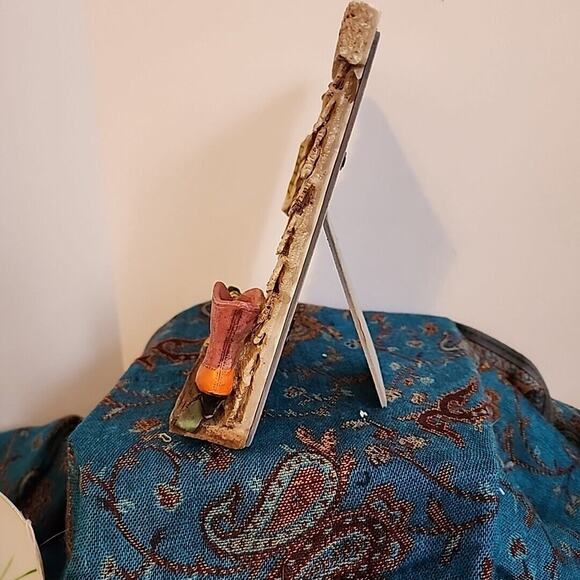 Resin Picture Frame Window Country Cottage Duck Victorian Boot Apron Jug Heavy - Picture 10 of 10